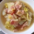 ゆんたろ。。's cooksnap of when they made 白菜ベーコンのくたくた煮.