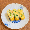 コムギ大好き's cooksnap of when they made ネギのだし巻きたまご.
