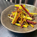 ♪Key♪'s cooksnap of when they made さつまいもの皮のきんぴら♥メープル味.