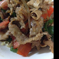 なお7みゆ11's cooksnap of when they made 簡単豚肉とピーマン炒め.