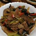 ハニヲ☆'s cooksnap of when they made 小松菜と豚肉の甘辛ソース炒め.