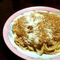 nyuzky38's cooksnap of when they made 肉なし★ヘルシーミートソース風パスタ.