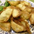 ぐーたらレシピ研究所's cooksnap of when they made おつまみ揚げ餃子☆クリームチーズカニかま.