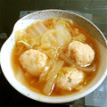 まおだお's cooksnap of when they made 簡単!白菜と鶏団子の中華風スープ☆.