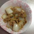 寝間着's cooksnap of when they made 白菜とツナの炒め煮.