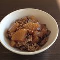 Alain1's cooksnap of when they made 牛肉と大根の時雨煮風.
