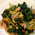 ちはるき27's cooksnap of when they made ほうれん草とベーコン☆卵炒め.