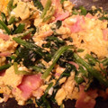 KICO＊'s cooksnap of when they made ほうれん草とベーコンの卵炒め.