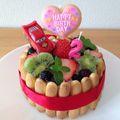 mauloa117's cooksnap of when they made レンジで簡単♡1歳お誕生日ケーキ.