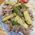 クックHBQ370☆'s cooksnap of when they made さわやか！豚肉とズッキーニの塩レモン炒め.