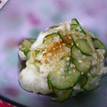 ピンクのたまご's cooksnap of when they made 長芋ときゅうりのさっぱりピリ辛あえ☆.
