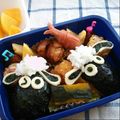 Gomaki☆'s cooksnap of when they made 簡単♡ひつじのショーンおにぎり☆キャラ弁.