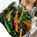 pyonpoco's cooksnap of when they made 小松菜と三つ葉の香りあえ.