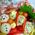 ニコニコまっきー's cooksnap of when they made キャラ弁☆おにぎりdeクリスマス気分.