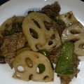 はーとぴーちゃん's cooksnap of when they made 牛肉と蓮根とピーマンのオイスター炒め☆.