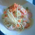 えりほの's cooksnap of when they made 生ハムとトマトの冷製パスタ.