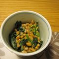 tomomax's cooksnap of when they made 納豆ほうれん草.