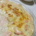 kisaragicats's cooksnap of when they made 塩鮭とじゃが芋のグラタン.