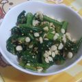 kisaragicats's cooksnap of when they made ★小松菜の天かす&ごま和え★.