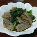 ぽぽぽのぽん's cooksnap of when they made 春菊とこんにゃくのゴマ酢和え.