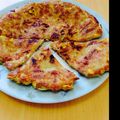 もずく（＾ω＾）'s cooksnap of when they made ベーコンともやしのチヂミ.