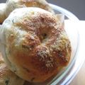 こじあゆ's cooksnap of when they made バジルとチーズのベーグル.