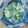 にょりてん's cooksnap of when they made あと１品(^ω^)春菊×えのき辛マヨ和え.