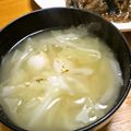 うっううー's cooksnap of when they made ゆり根とキャベツの味噌汁.