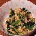 かえるんなーーこ's cooksnap of when they made ほうれん草と卵とキムチのごまマヨ和え.