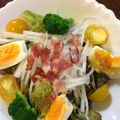karaike's cooksnap of when they made 大根と水菜のカリカリベーコンサラダ.
