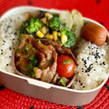 マルんちの丸顔's cooksnap of when they made 旨い！豚肉のトマト入り生姜焼き＊ねぎ風味.