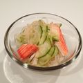 MicHolly's cooksnap of when they made 糸ｺﾝﾆｬｸとﾜｶﾒの酢の物.
