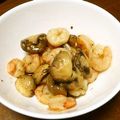 ポキコちゃん's cooksnap of when they made 海老とマッシュルームのアヒージョ.
