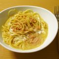もんしゅしゅ's cooksnap of when they made レンジで簡単❤鮭クリームパスタ.