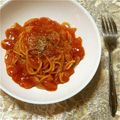 ma___111's cooksnap of when they made ﾄﾏﾄジュースを使ったスープスパゲティー.