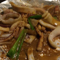 Tigana虫's cooksnap of when they made イカと葱のワタ炒め.