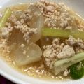 mogumogu5's cooksnap of when they made 蕪と鶏挽肉のあんかけ煮.