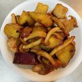 ななぞぅ's cooksnap of when they made 鳥もも肉とさつま芋の照り照り炒め煮.