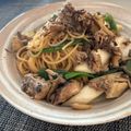 Kalypso9's cooksnap of when they made サバ缶と長ネギの和風パスタ.