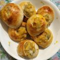 momonasu's cooksnap of when they made サツマイモたっぷりのロールパン.