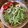 こうせい(=ﾟωﾟ)ﾉ's cooksnap of when they made みず菜とちくわのごまマヨ和え.