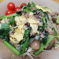 クックHBQ370☆'s cooksnap of when they made ☆栄養満点☆小松菜とひき肉の卵炒め.