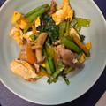 とらこ's cooksnap of when they made 【 豚こまと小松菜ときくらげの中華炒め〗.
