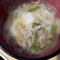 かよわた's cooksnap of when they made 即席☆めちゃうま☆モテるワンタンスープ.