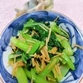 みっちゃん❇️68's cooksnap of when they made ☆簡単レンチン小松菜となめ茸和え♬.