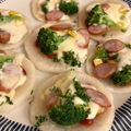 tentemari☆'s cooksnap of when they made 紅芯大根のミニピザ.