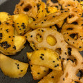 co☆Disney's cooksnap of when they made ♡さつまいもとレンコンの甘辛炒め♡.