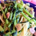 monjimari's cooksnap of when they made 大根葉っぱのパスタ.