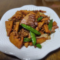 クリーピングタイム☆'s cooksnap of when they made たけのこ・絹さや・牛肉の和風甘辛炒め.