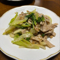 にち's cooksnap of when they made セロリと豚肉の塩こしょう炒め.